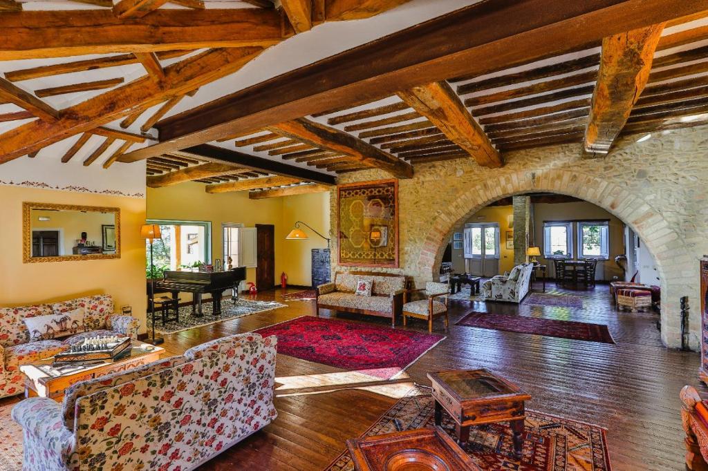 Posezení v ubytování Agriturismo Le Cerque