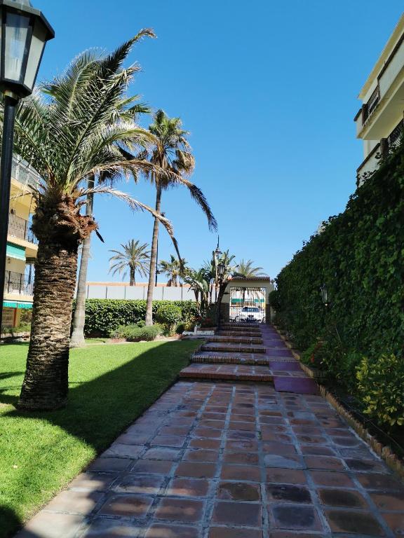 A garden outside Lido Beachfront