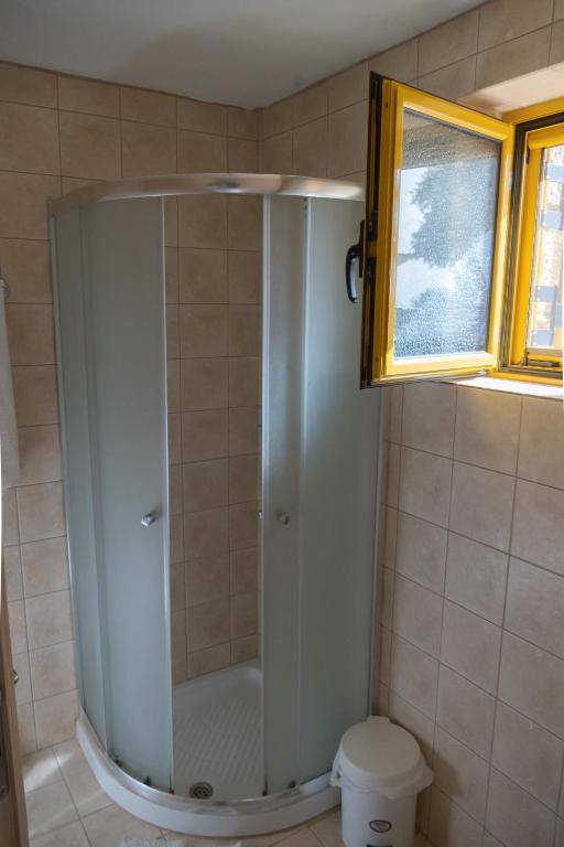Koupelna v ubytování Trisilio