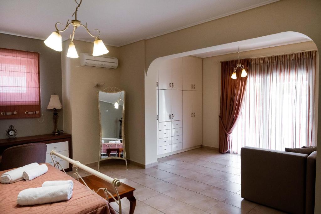 Postel nebo postele na pokoji v ubytování Villa Armonia