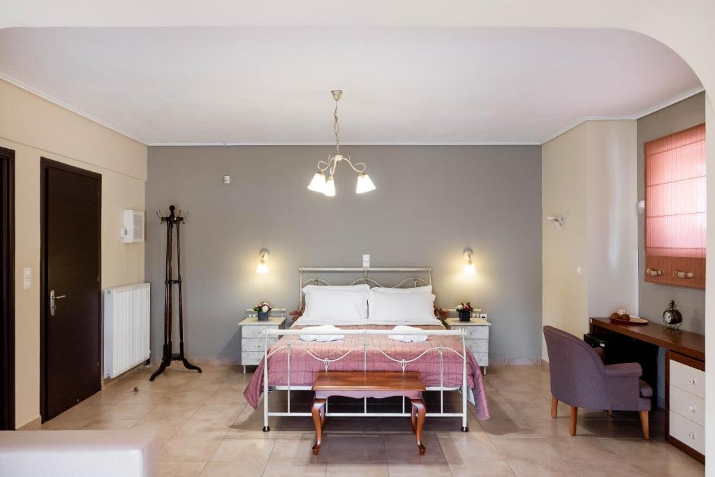 Postel nebo postele na pokoji v ubytování Villa Armonia