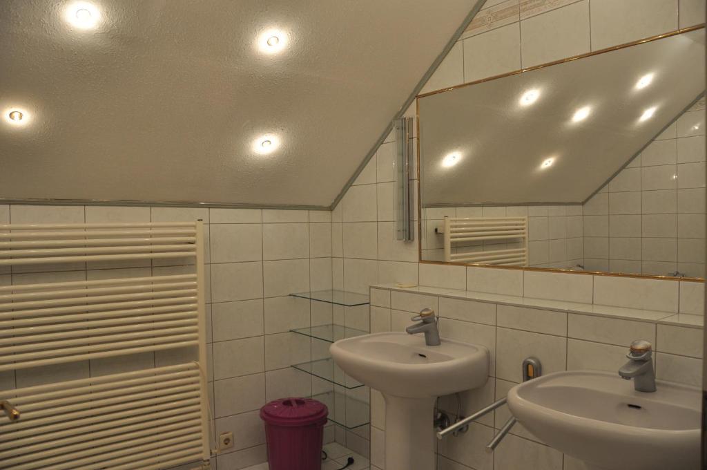 Kúpeľňa v ubytovaní Vermieterei