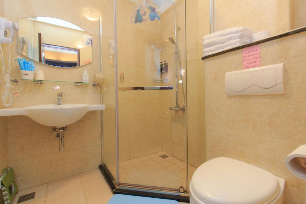 Koupelna v ubytování Han Tian B&B