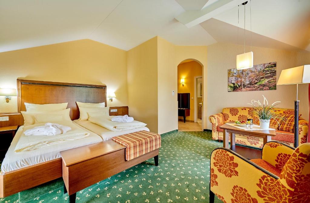 Postel nebo postele na pokoji v ubytování Hotel Reinerhof