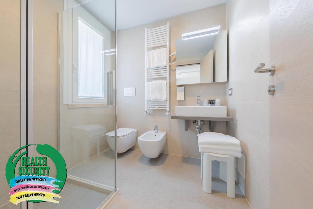 Kúpeľňa v ubytovaní Hotel Delfino Venezia Mestre