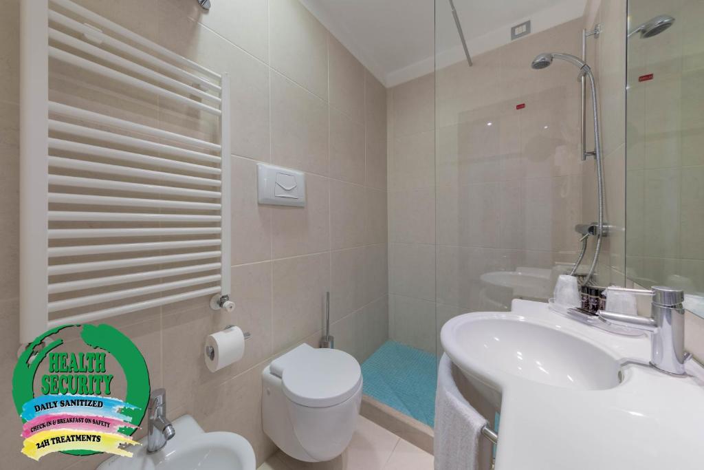 Kúpeľňa v ubytovaní Hotel Delfino Venezia Mestre