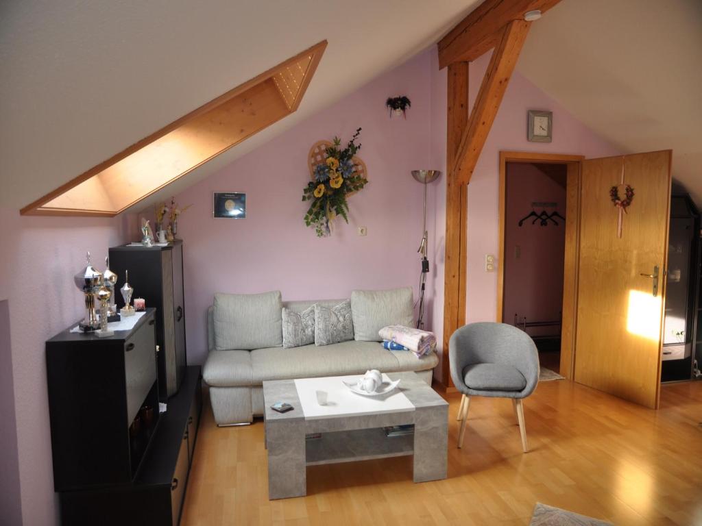 Posezení v ubytování Ferienwohnung Lore