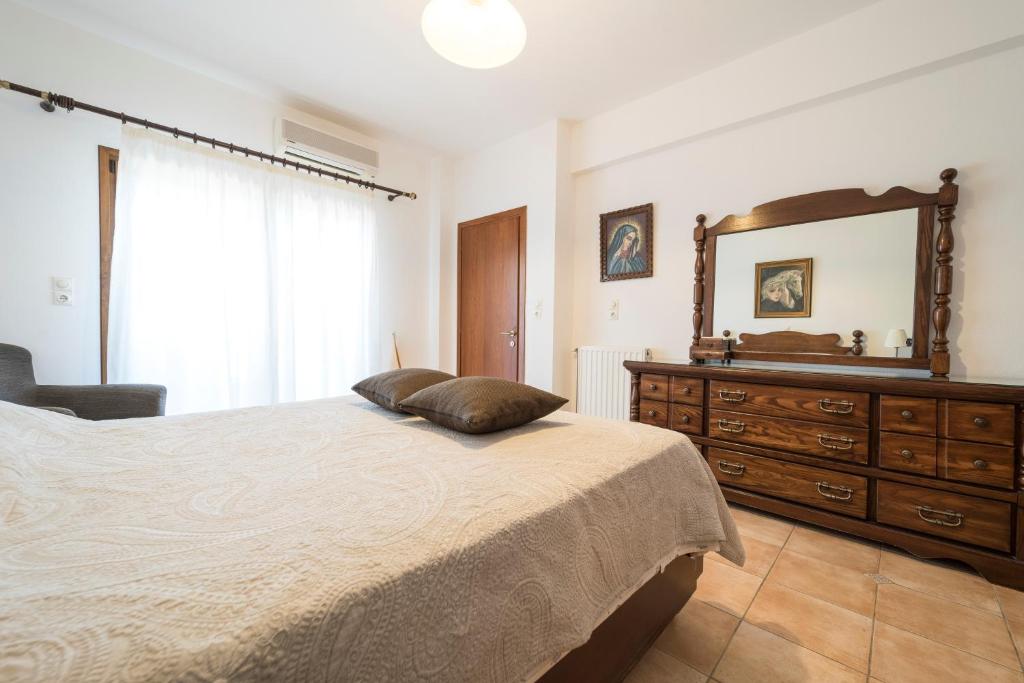 Posteľ alebo postele v izbe v ubytovaní Sivota view villa