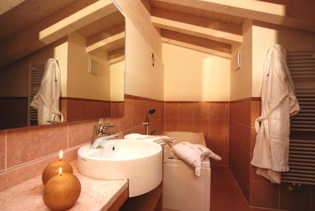 Koupelna v ubytování Hotel Ideal