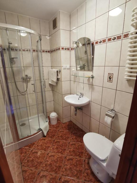Kúpeľňa v ubytovaní Dom pod Tujami
