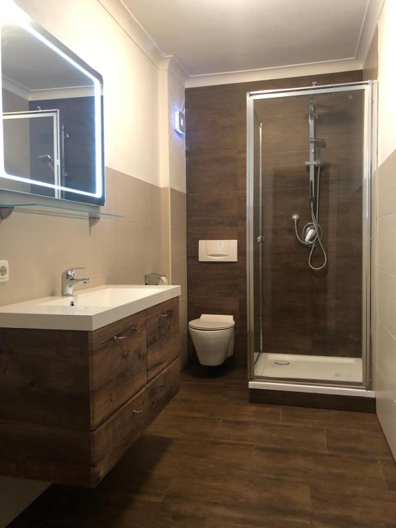 Koupelna v ubytování Ferienwohnung Top 3