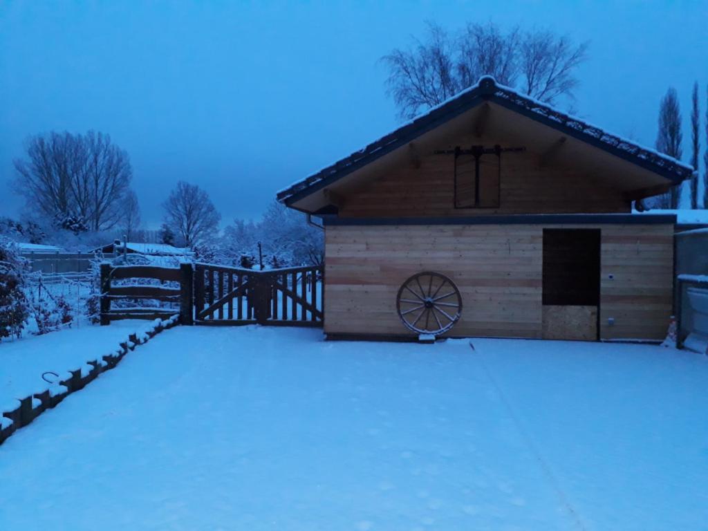 Le Carport v zimě