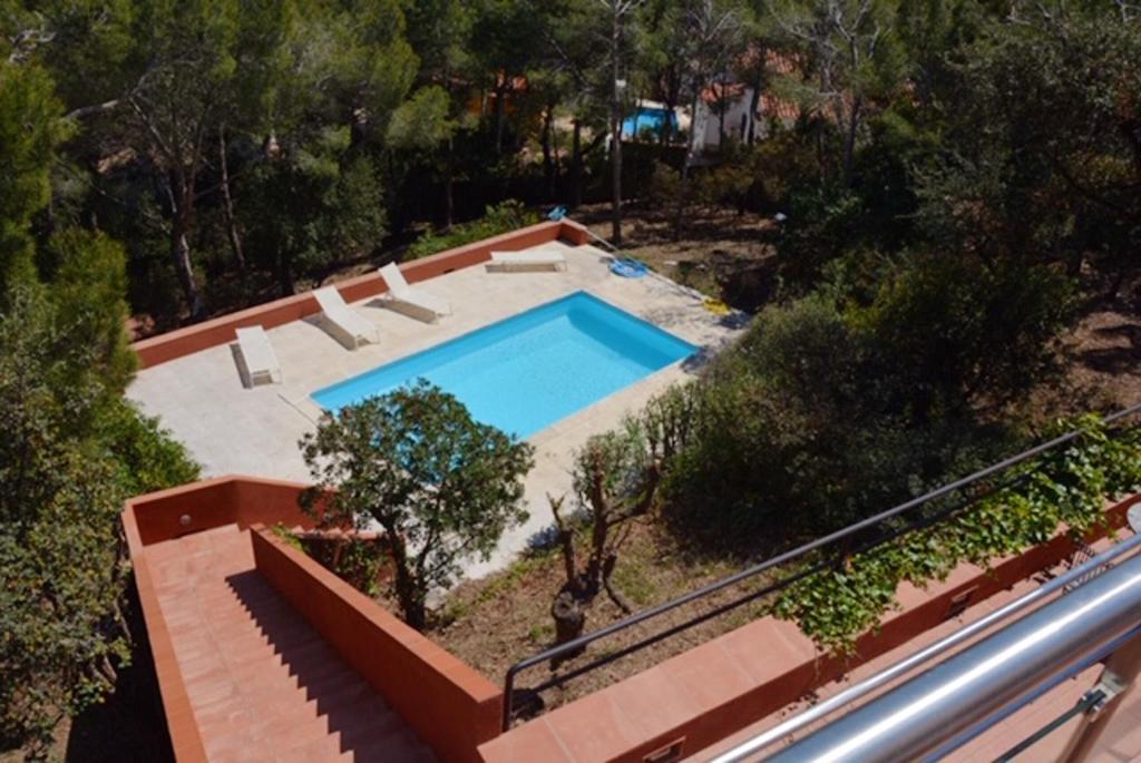 Swimmingpoolen hos eller tæt på Luxury Villa in Tamariu + Sea View