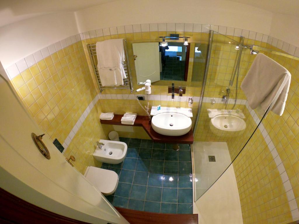 Koupelna v ubytování Hotel Ausonia