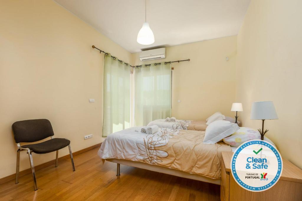 Postel nebo postele na pokoji v ubytování Villa 14 Marina de Albufeira