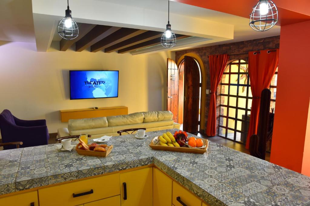TV a/nebo společenská místnost v ubytování Baja Inn Hoteles Rio