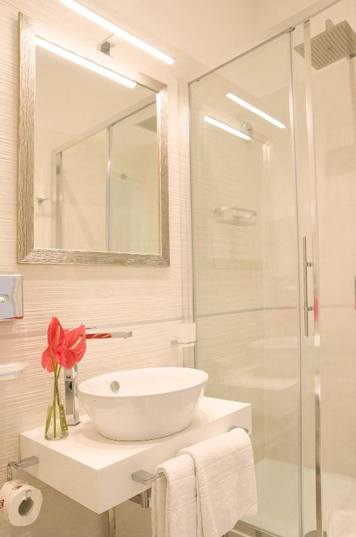 Koupelna v ubytování Hotel Scalinata Di Spagna