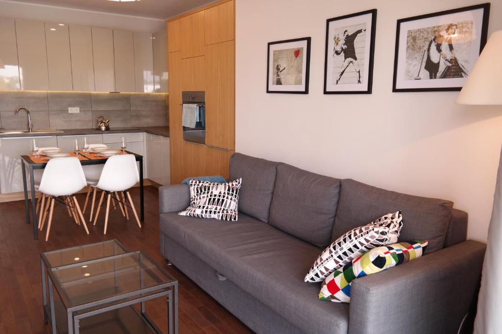 Kuchyňa alebo kuchynka v ubytovaní Apartament Nadwarciański