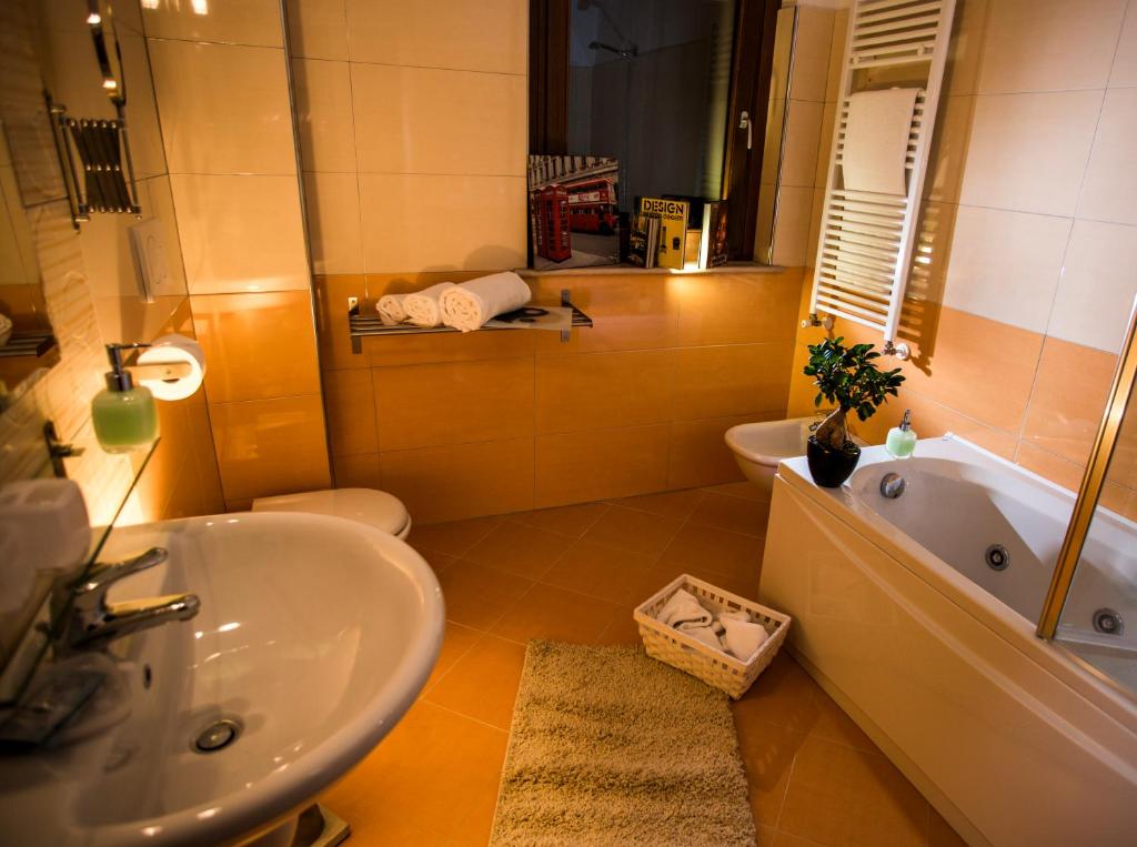 Koupelna v ubytování B&B Euclide