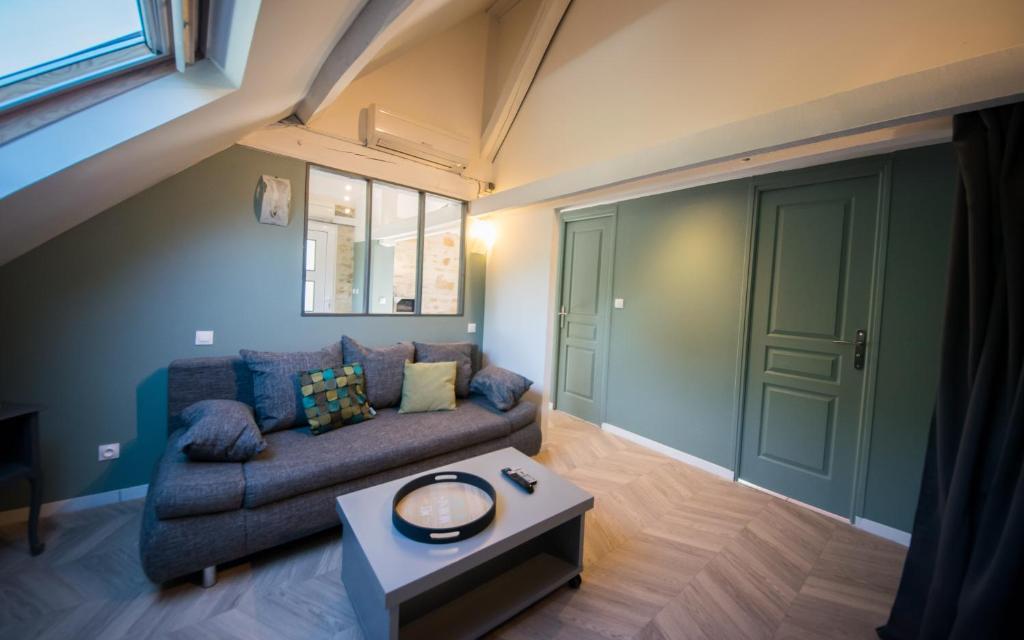 Posezení v ubytování Gîte Mise au Vert