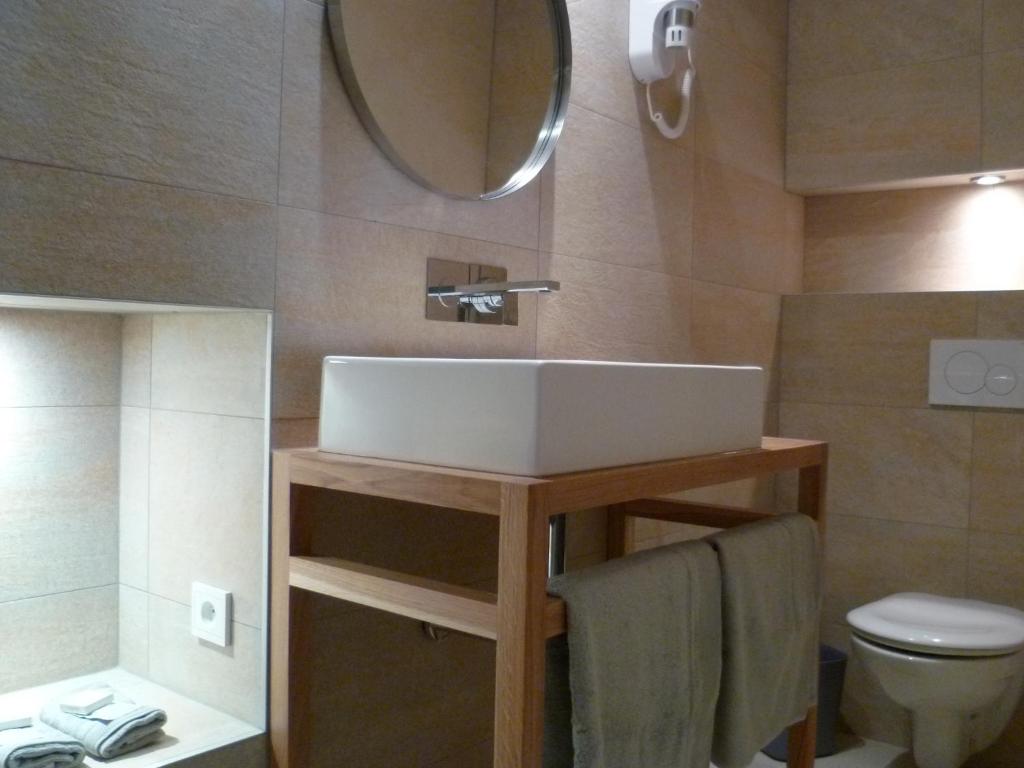 Koupelna v ubytování Hotel Rossetti