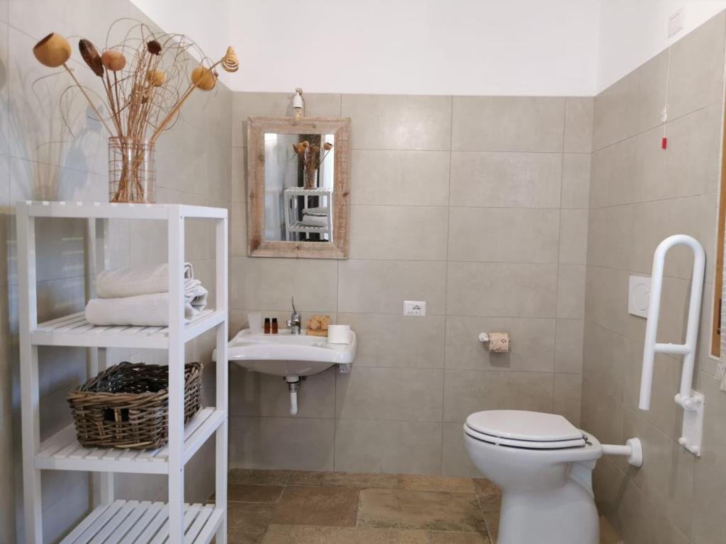 Koupelna v ubytování Agriturismo Casa Ricci
