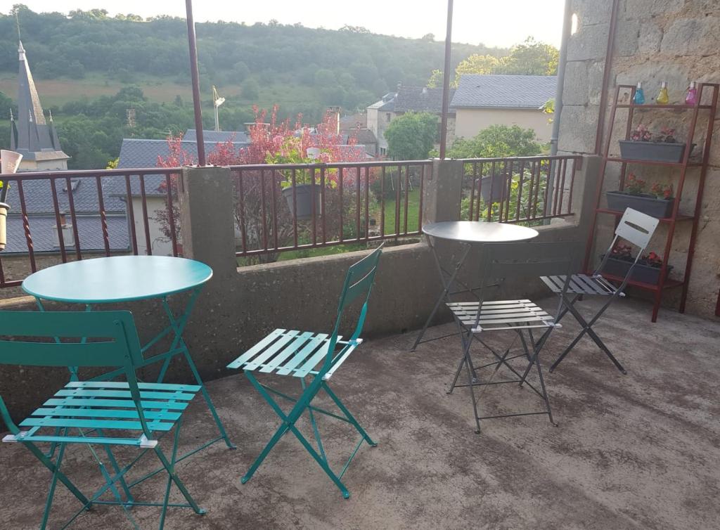 Balkón nebo terasa v ubytování Maison d'Hôtes "La Pierre Pointue"