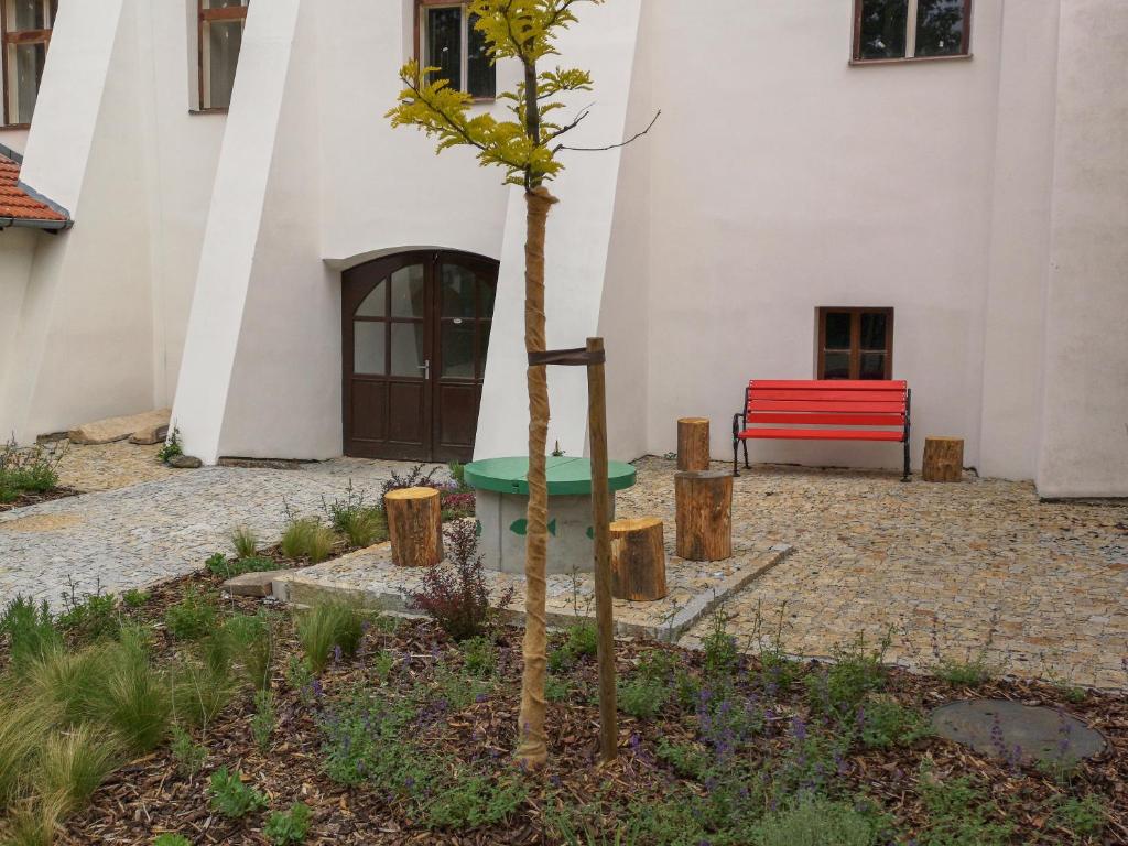 Zahrada ubytování Apartmány na Trojmezí, byt Florián