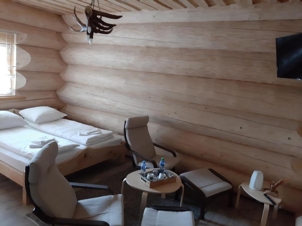 Postel nebo postele na pokoji v ubytování Pod Koziorożcami