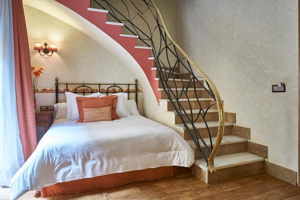 Cama o camas de una habitación en Casona De Torres
