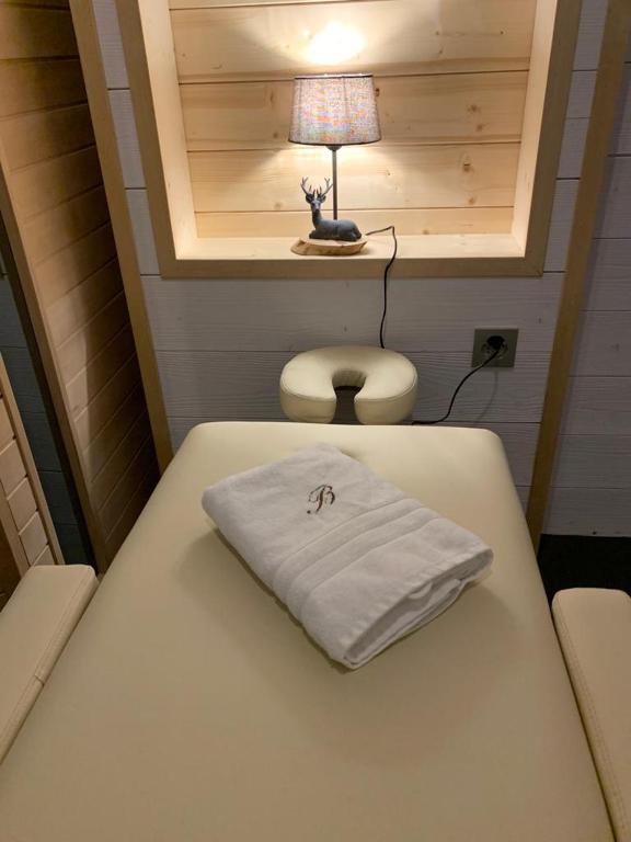 Postel nebo postele na pokoji v ubytování De Blockhut