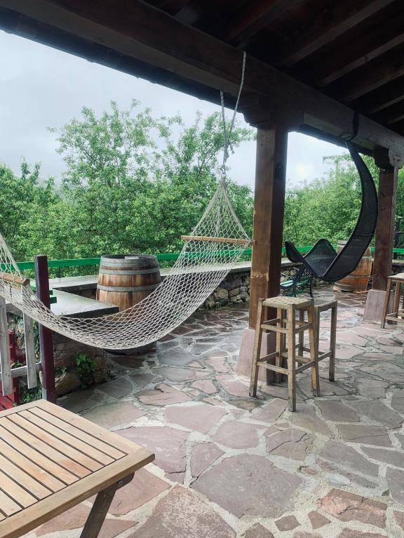 Balkón nebo terasa v ubytování Posada de Ziga