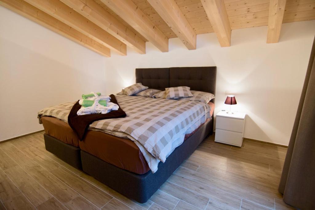 Postel nebo postele na pokoji v ubytování Element Chalets Zermatt