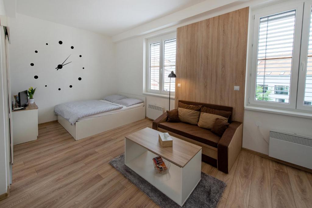 Postel nebo postele na pokoji v ubytování Soho apartment