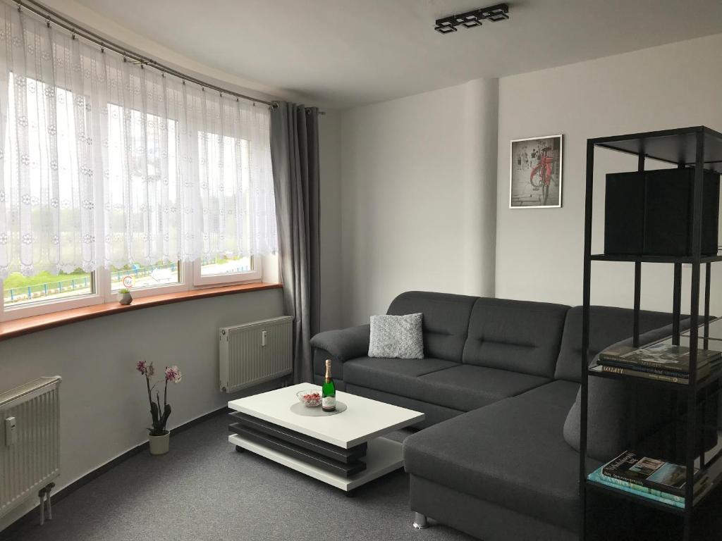 A seating area at My Mara Maja Apartmán č 4