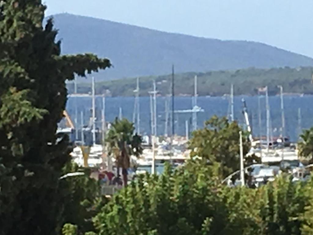 Blick auf einen Yachthafen mit Booten im Wasser in der Unterkunft Appartamento Signorile in Alghero