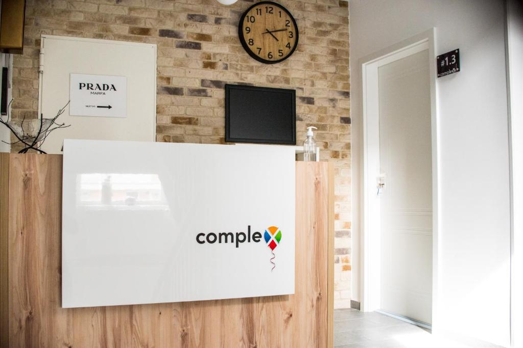 Certifikát, hodnocení, plakát nebo jiný dokument vystavený v ubytování COMPLEX LIVING