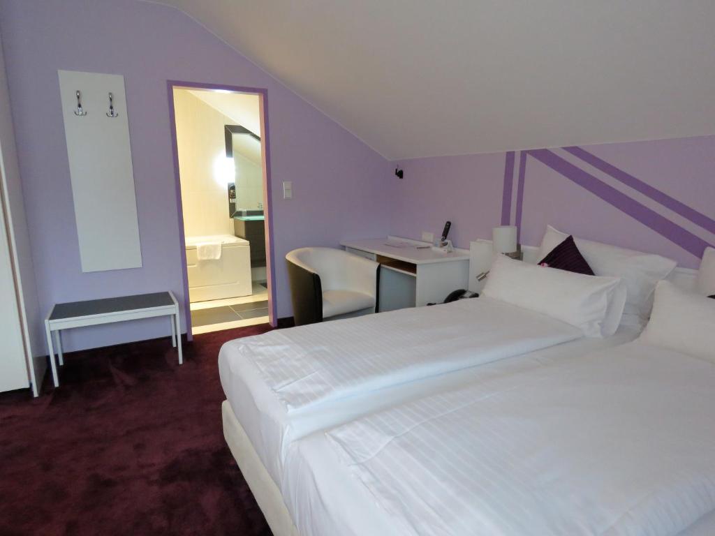 Postel nebo postele na pokoji v ubytování Hotel Residenz Hössinger