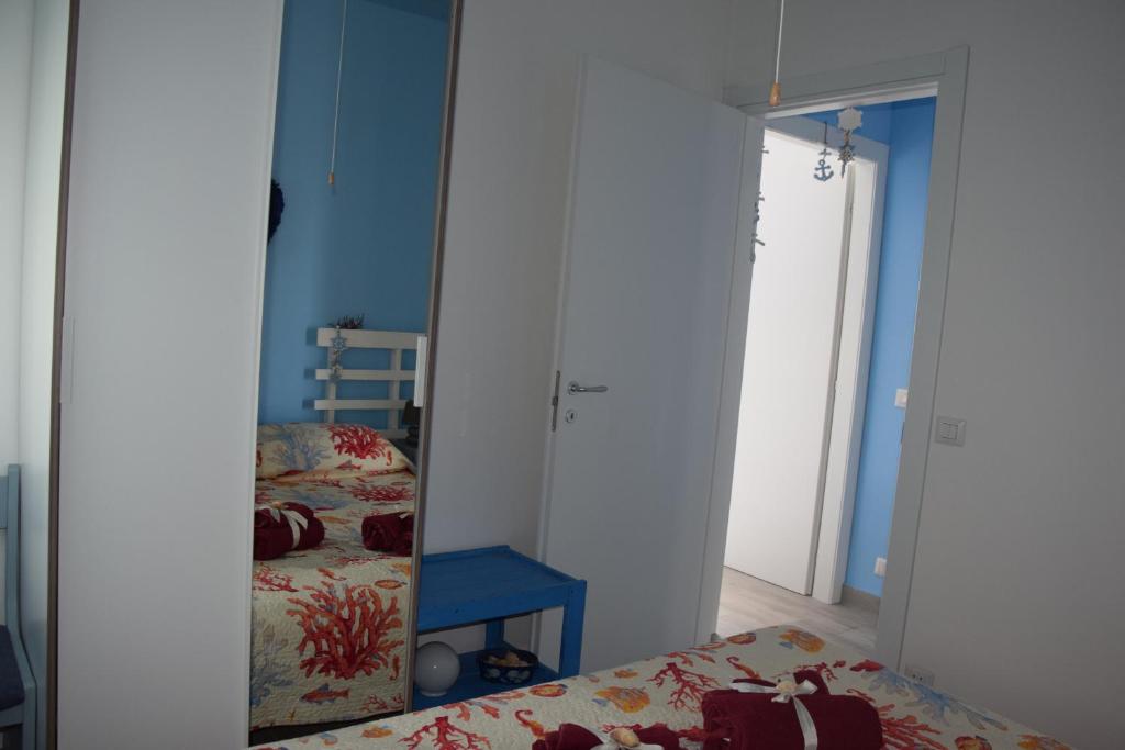 Postel nebo postele na pokoji v ubytování A mmari semu - Scala dei Turchi