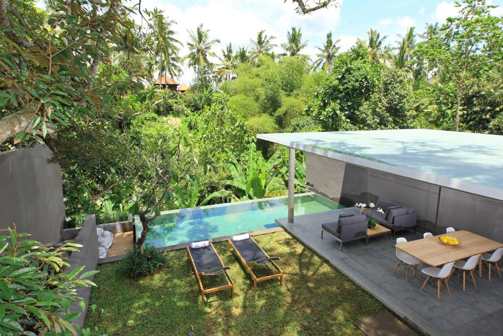 Zahrada ubytování Aria Villas Ubud
