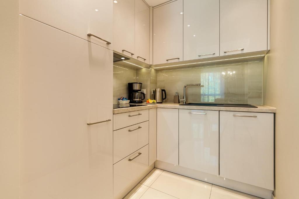 Kuchyňa alebo kuchynka v ubytovaní Happy Stay OldNova Deluxe Apartment 335