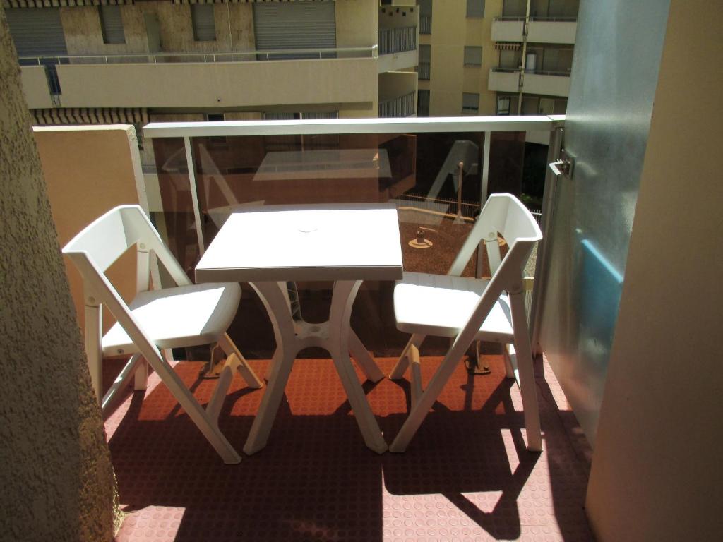 Balkón nebo terasa v ubytování Studio moderne avec balcon – Saint-Raphaël – 25 m² – Parking