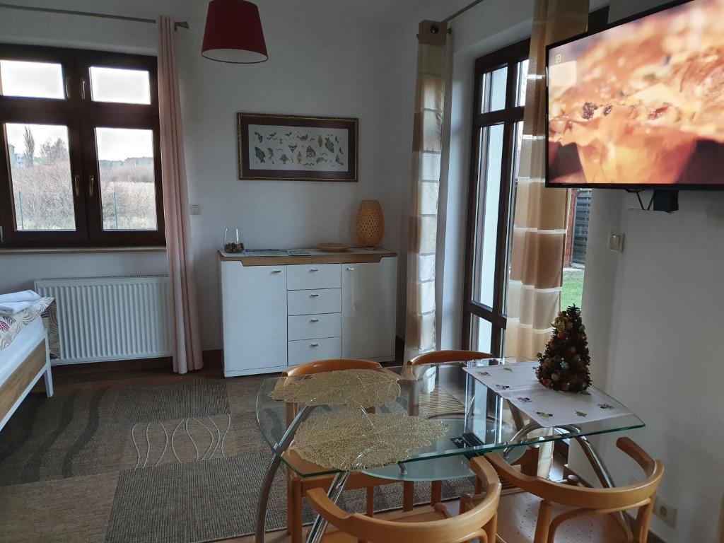 Kuchyň nebo kuchyňský kout v ubytování Apartamenty z Klimatem