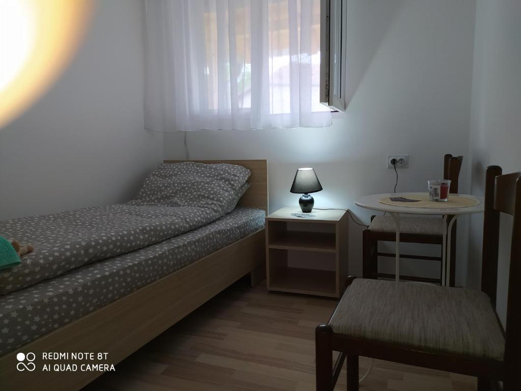 Postel nebo postele na pokoji v ubytování Guest House Vila Banjica