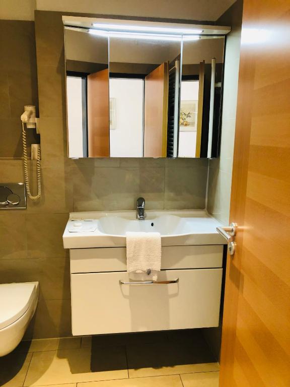 Koupelna v ubytování Hotel Verdi