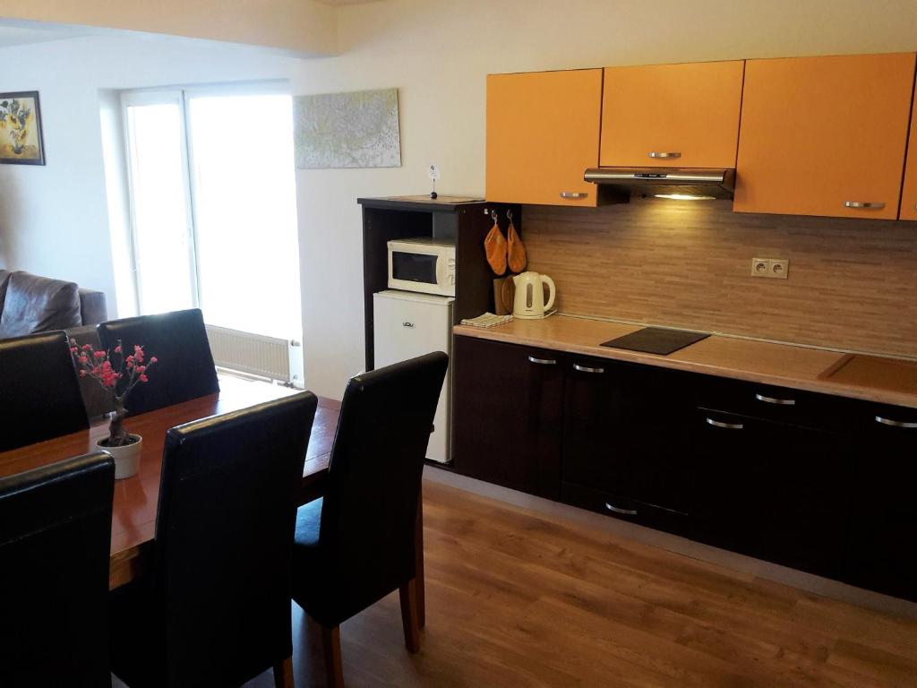 Kuchyň nebo kuchyňský kout v ubytování APARTMÁN SLAVKOV home & parking