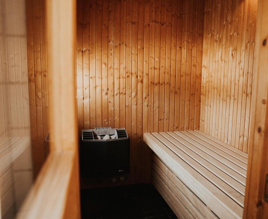 Postel nebo postele na pokoji v ubytování Tännäskröket