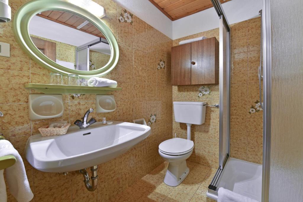 Koupelna v ubytování Hotel Ranuimüllerhof