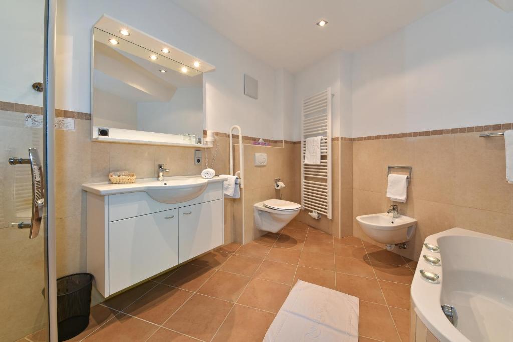 Koupelna v ubytování Hotel Ranuimüllerhof