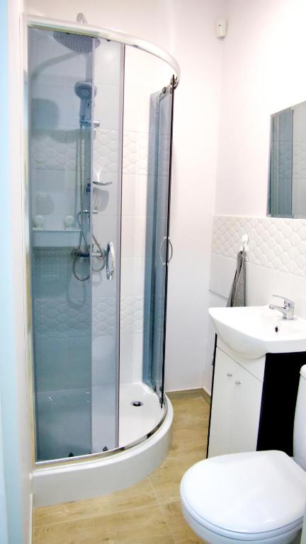Kúpeľňa v ubytovaní Astra Katowice - Aparthotel